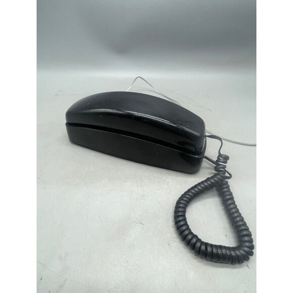 att&t 210 telephone landline black retro push button includes cords READ used sc - Picture 3 of 8